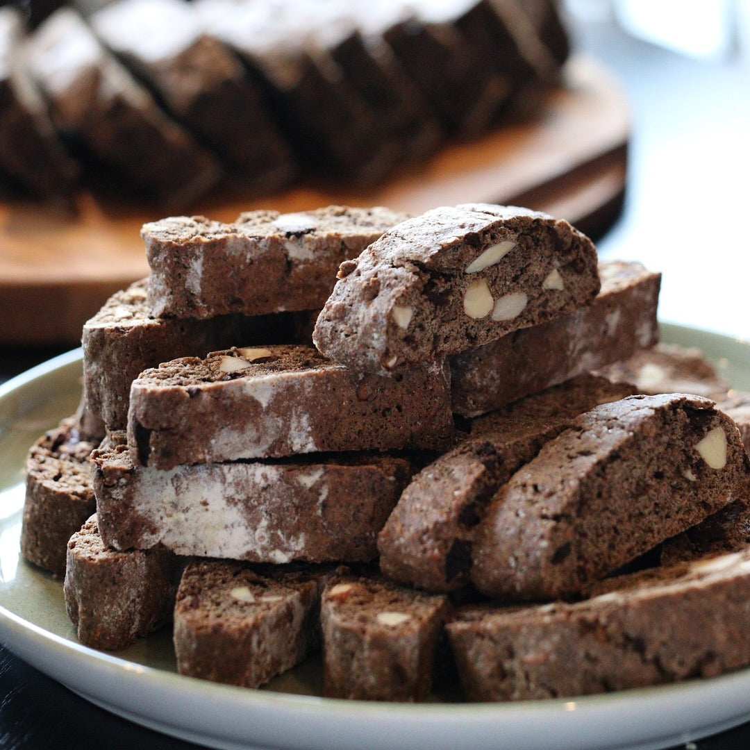 a chocolate dessert created through spent coffee grounds