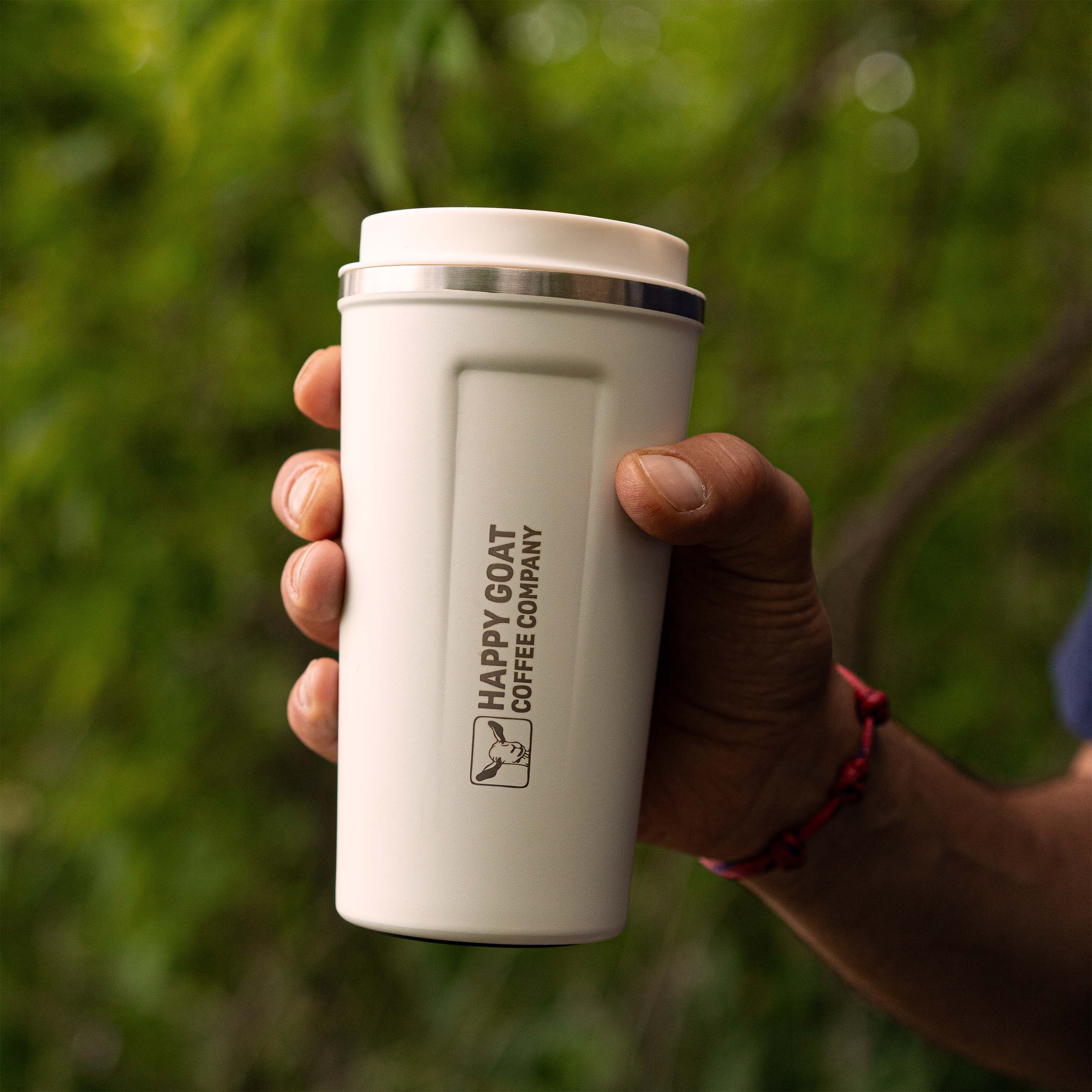 Happy Goat Travel Mug