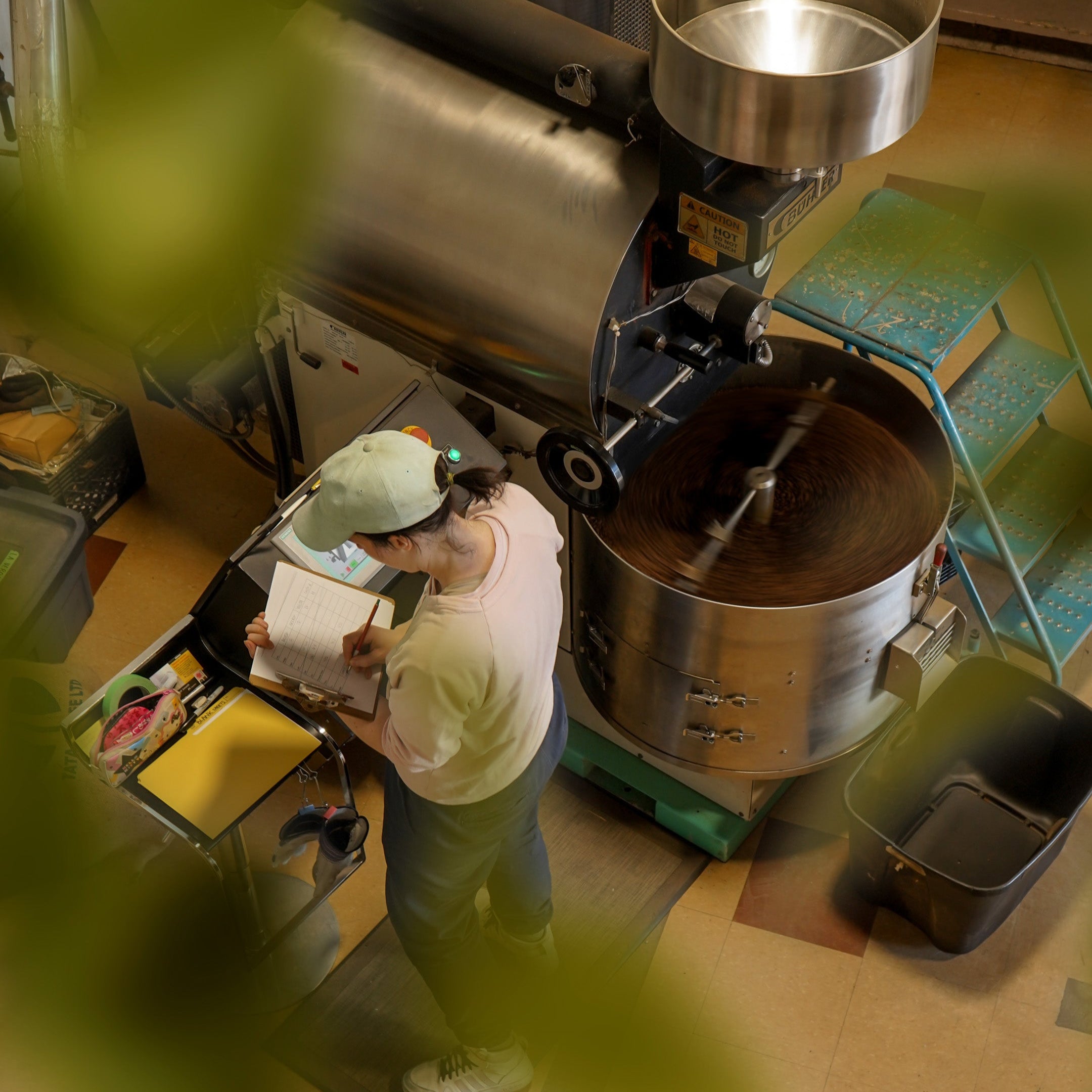 Coffee roasting in Ottawa warehouse