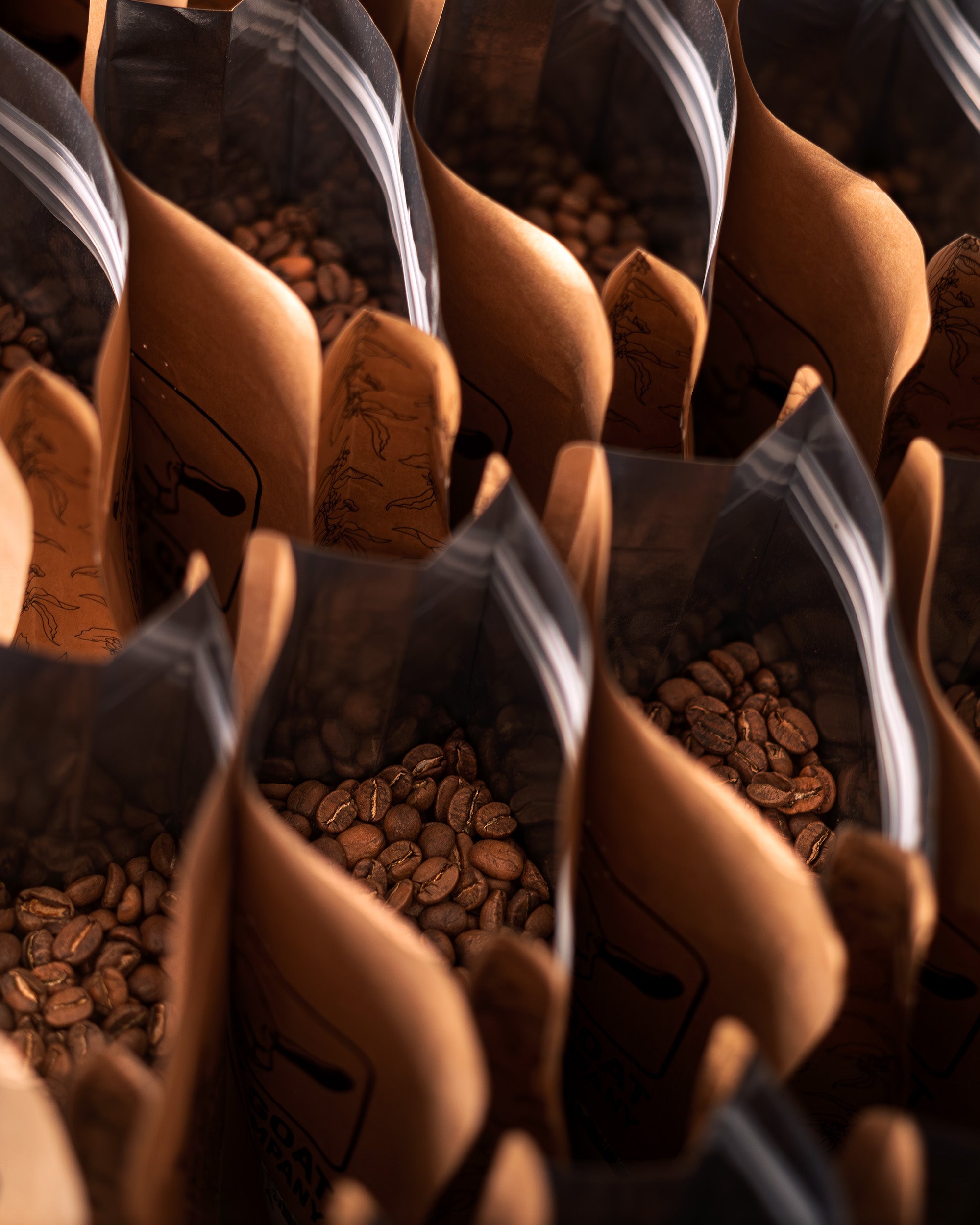 Specialty coffee beans roasting in a diedrich roaster