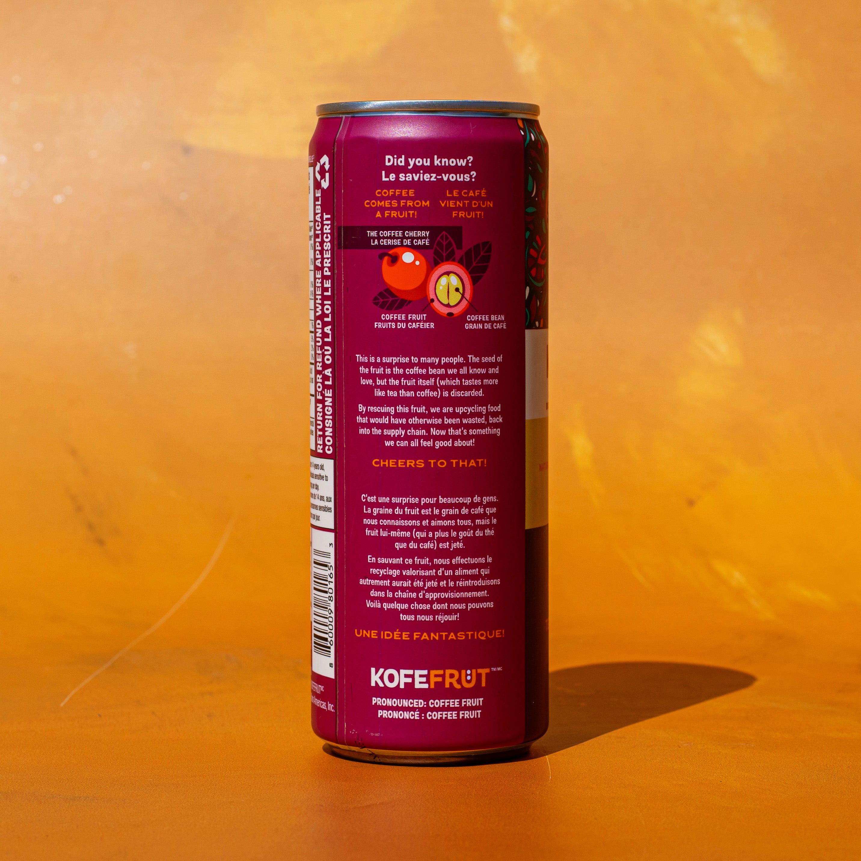 a cascara energy drink created through upcycled coffee cherries