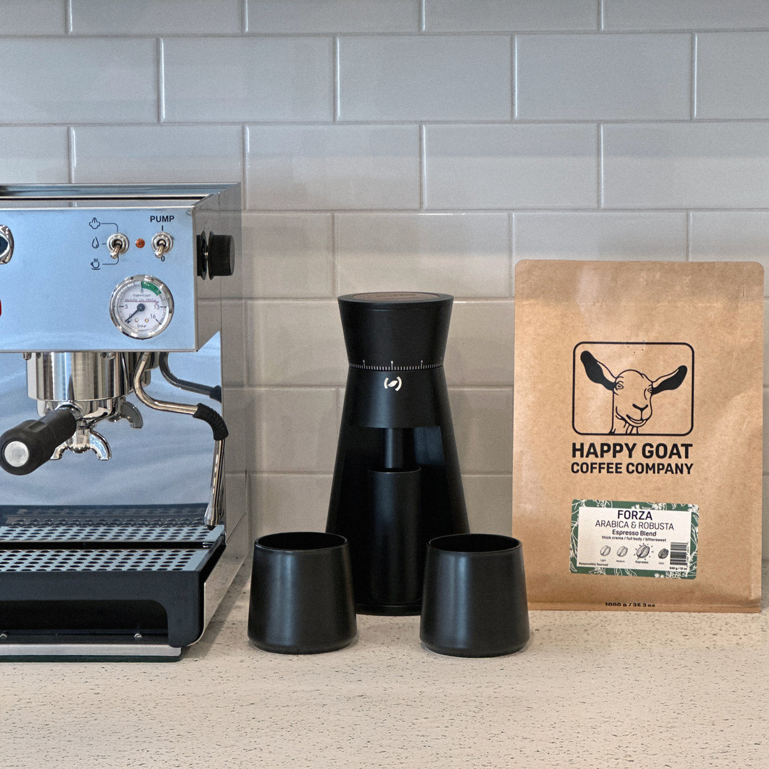 Home Espresso Grinder + 2 Cups