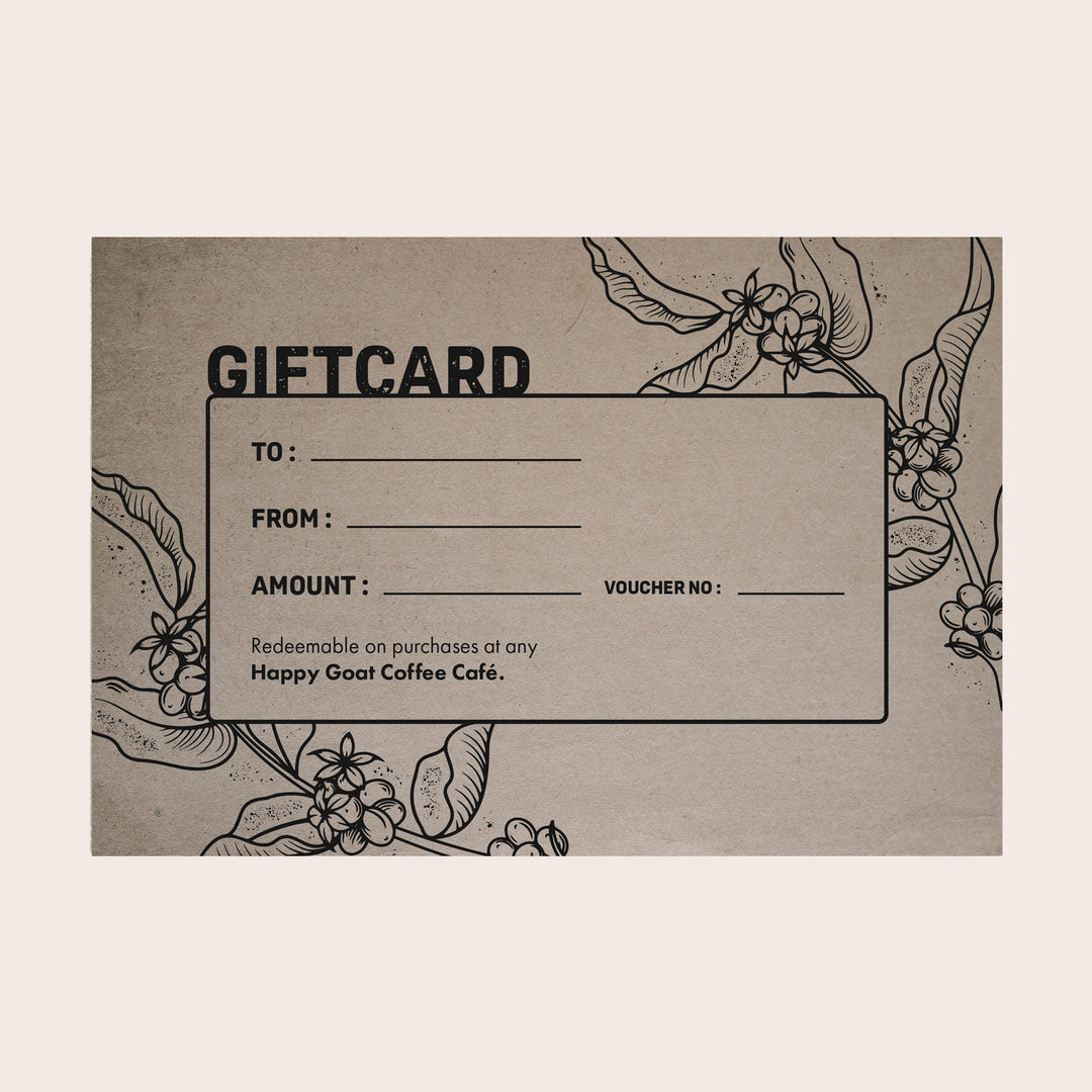 Happy Goat Gift Certificates (Cafe Use Only)