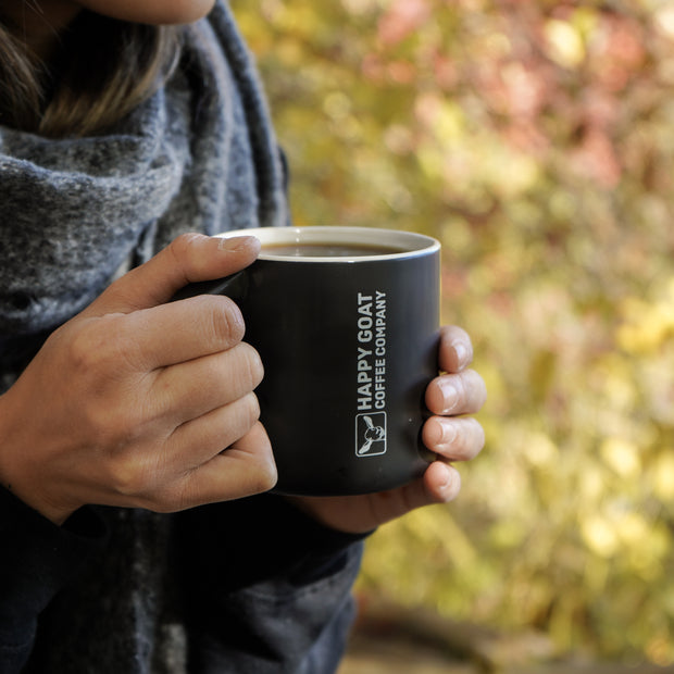 Happy Goat Coffee Mug - Stone/Matte